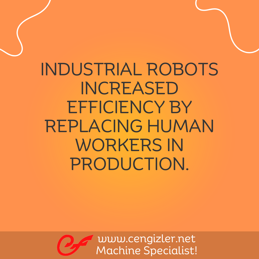 7 INDUSTRIAL ROBOTS INCREASED EFFICIENCY BY REPLACING HUMAN WORKERS IN PRODUCTION